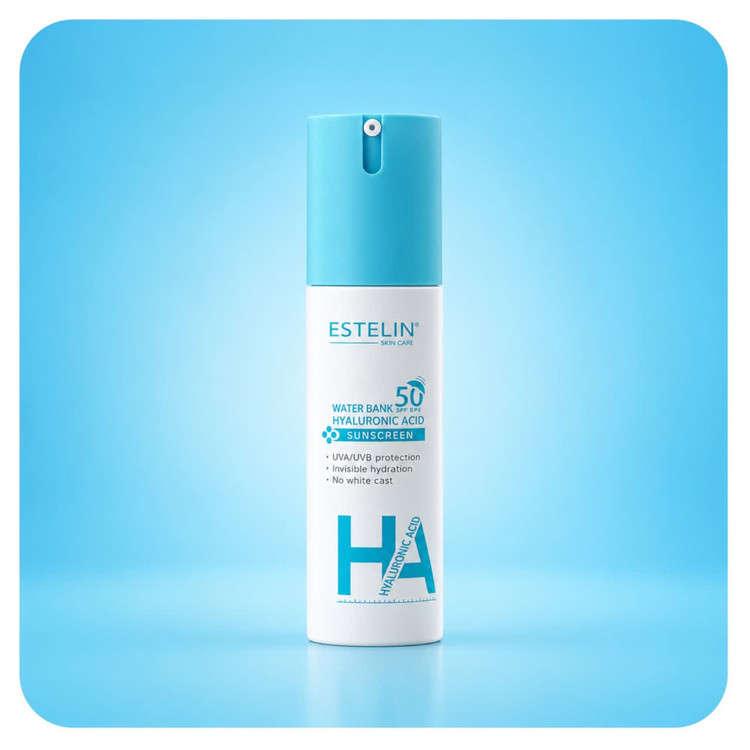 ضدآفتاب پمپی هیالورونیک اسید استلین با SPF50